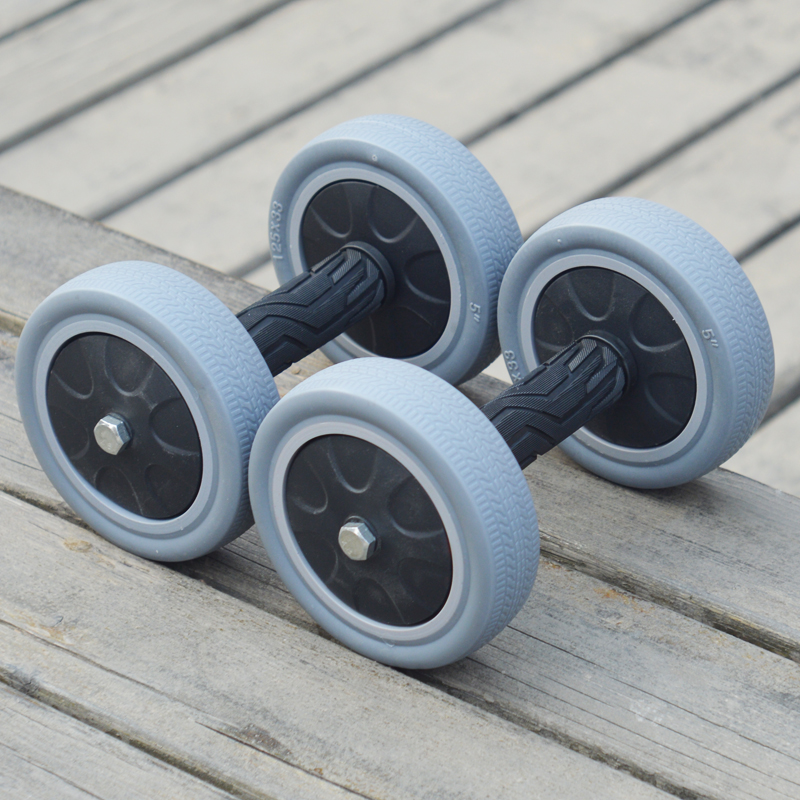 Abdominal wheel Four-wheel bearing Men's abdominal wheel core strength training Silent does not hurt the floor Women's indoor fitness