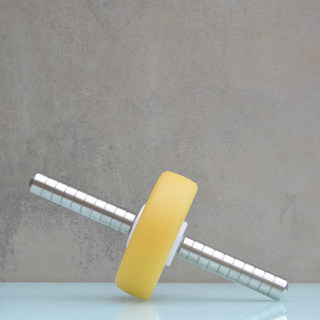 Double-Bearing Abdominal Wheel, Beef Tendon Wheel, 304 Stainless Steel, Silent, for Home Indoor and Outdoor Training, Wear-Resistant, High-End Abdominal Muscle Wheel