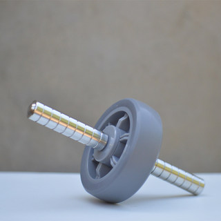 304 Stainless Steel Abdominal Wheel with Double Bearings, Silent Abdominal Muscle Wheel, Tpr Wheel Surface, Home Indoor Waist and Abdomen Core Training Device