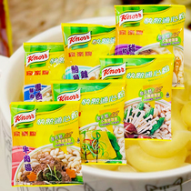 Hong Kong Knorr brand fast-cooked instant noodles macaroni A variety of fresh broth flavors Healthy non-fried fast food morning and evening meals