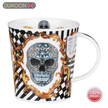 DUNON UK imports Dannon blue Skull skull Skull Porcelain Mark Cup Mens Coffee Cup Polo Elements Soul Mug