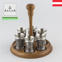 ARTINA Austrian imported tin handmade goblet set European retro court noble wine cup