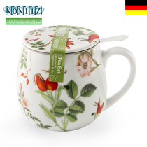 KOENITZ German imported tea separation tea cup female high grade INS ceramic water Cup European style tea cup with lid