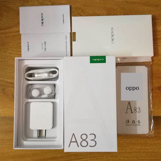 Hộp đóng gói điện thoại di động Oppo A83 A83 sạc chính hãng A83 dữ liệu A83 tai nghe đầy đủ bộ phụ kiện