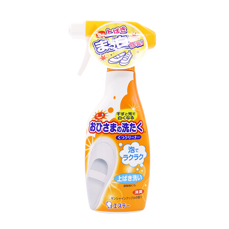 Japanese original ST chick white shoe care cleaner foam brush shoe artifact spray whitening to yellow 240ml