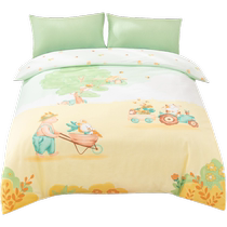 (Gauze patchwork knitting) Cotton Era Air Conditioning Quilt 2024 Autumn Baby Toddler Antibacterial Gauze Mother Quilt