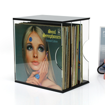 Vinyl record player storage rack 12-inch album disc transparent storage box bedroom living room storage display rack CD box