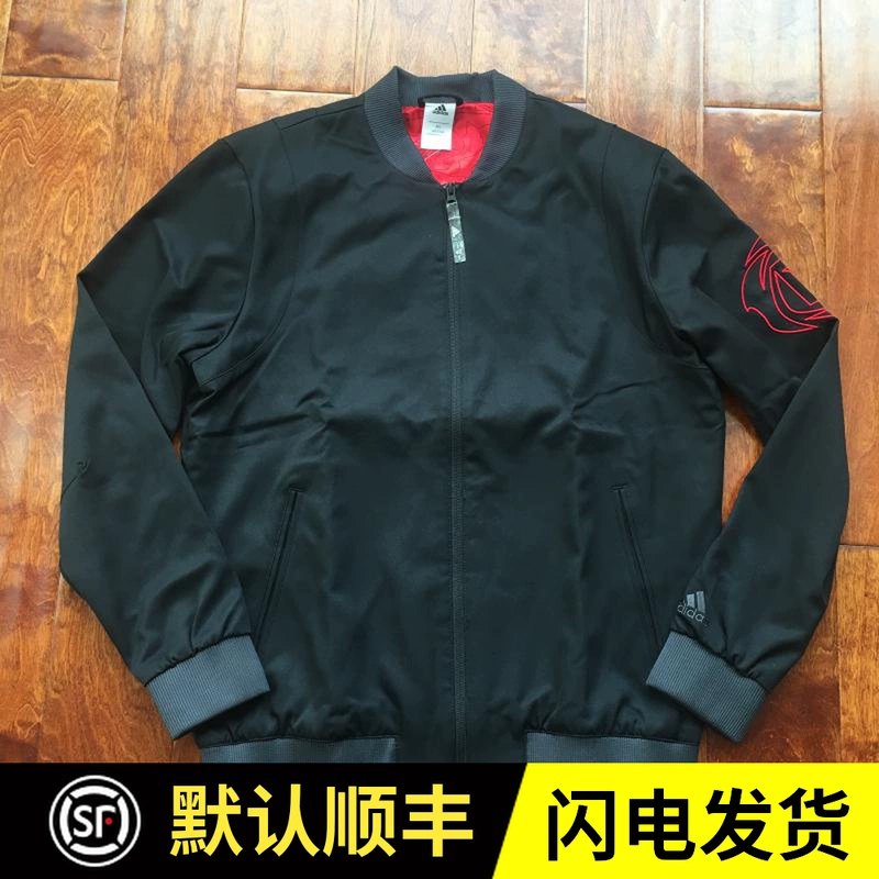 Greasy Uncle Adidas Adidas nam Rose Rose giới hạn trở lại thêu áo khoác bóng chày đồng phục bóng chày CG - Áo khoác thể thao / áo khoác