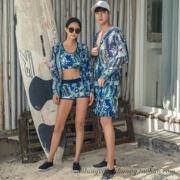 Hàn Quốc 2017 cặp đôi mới bơi gợi cảm chia tay tập hợp áo tắm nhỏ ngực nữ bikini bên bờ biển quần nam
