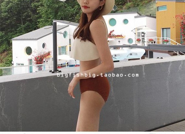 Sản xuất tại Trung Quốc ~ bikini dây đeo vai ngực nhỏ tập hợp áo tắm bikini mỏng xù - Bikinis áo tắm sexy