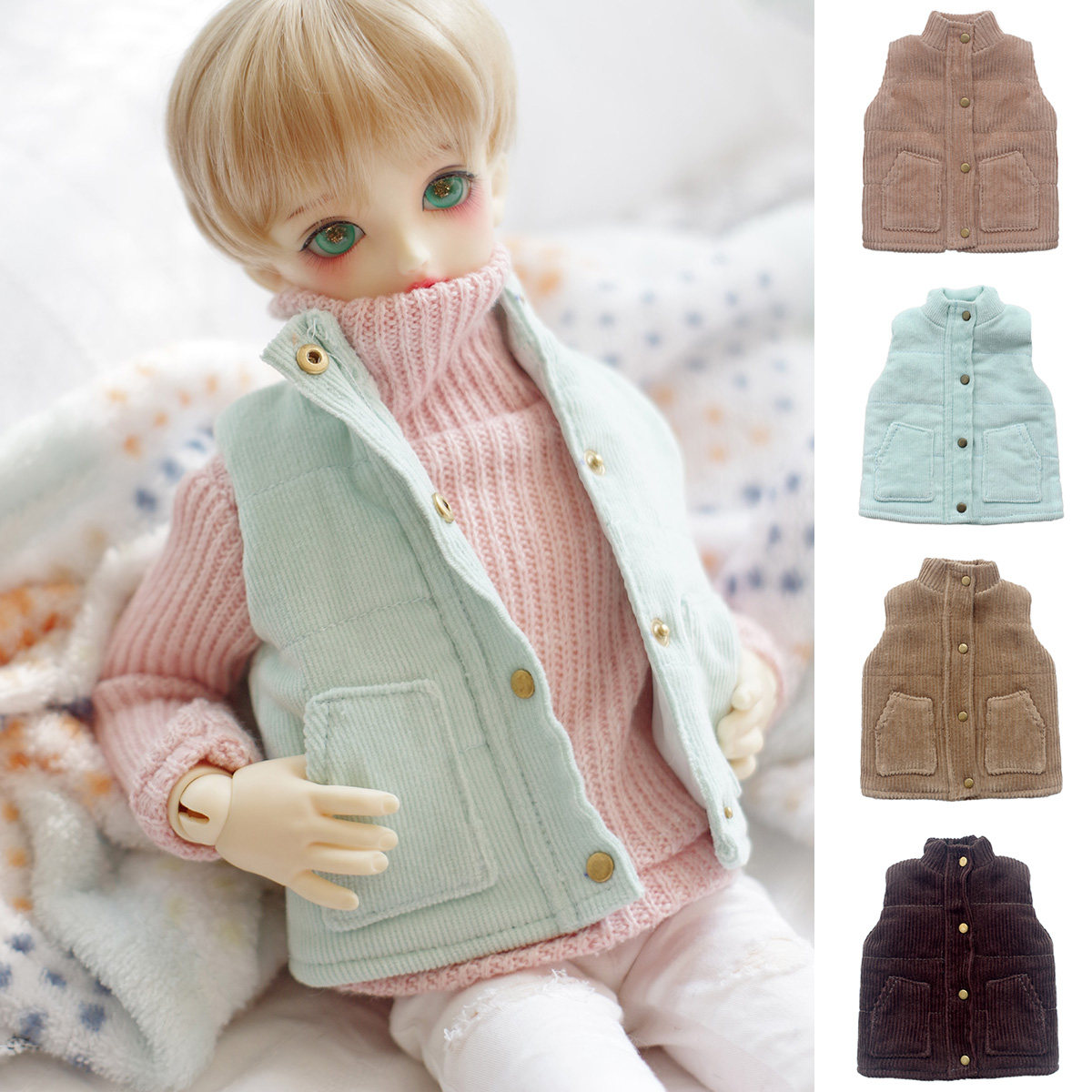 BJD doll clothing, winter coat, vest, 4 points, MSD giant baby, 3 points, SD10SD13, Uncle Pu SD17 spot
