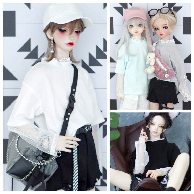 Meow Lacquer BJD Va Coat Blouse Blouse T-shirt 3 Sub-male Women Waters Uncle Great Female SD17 Spot 68bjd Accessories