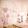 3D three-dimensional wall sticker bedroom warm romantic creative wall flower decoration background wall sticker Self-adhesive wall decal