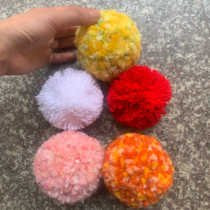 8cm large yarn ball wool ball diy material bag homemade pendant keychain bag jewelry accessories decoration ornaments