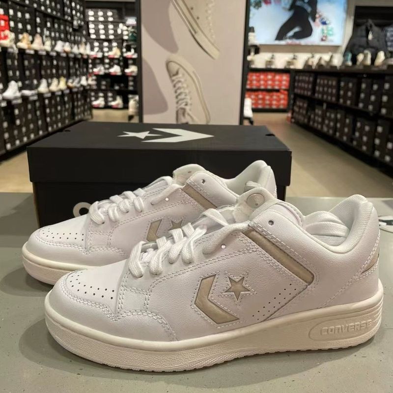 Converse New Low-Top Leather Retro Weapon Basketball Shoes for Men and Women A11573C A11106 Converse New Low-Top Leather Retro Weapon Basketball Shoes for Men and Women A11573C A11106