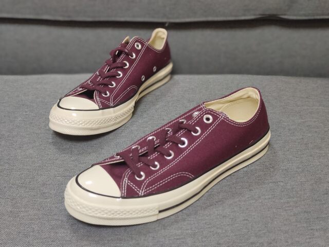 ເກີບຜູ້ຊາຍ Converse burgundy low-top 1970s casual shoes 150144157544171570