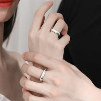 Original Chinese Valentines Day birthday gift 925 sterling silver couple ring Korean version of ins wind send girlfriend jewelry jewelry