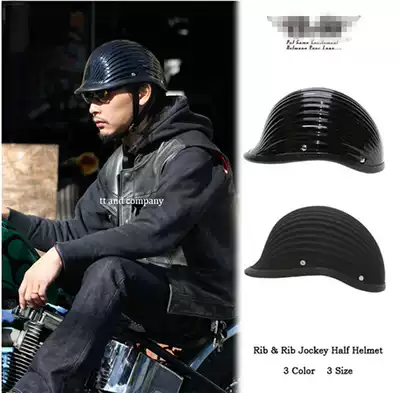 Japanese brand]TTCO Thompson retro Harley Cruise locomotive Conch scoop helmet Water Scoop helmet half helmet
