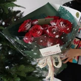 Apple, рождественский водонепроницаемый целлофан, защитный амулет, упаковка, «сделай сам», со снежинками, подарок на день рождения, увеличенная толщина, букет