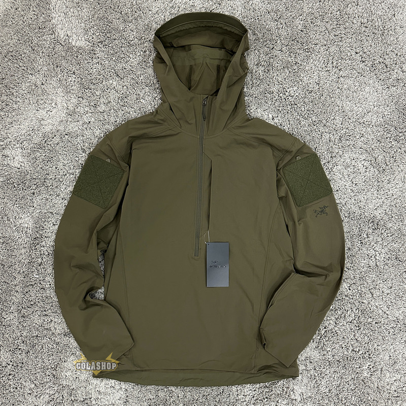 Arcteryx Men's Leaf Military Bird Gamma Sl Anorak Half-Zip Windproof Soft Shell Arcteryx Men's Leaf Military Bird Gamma Sl Anorak Half-Zip Windproof Soft Shell