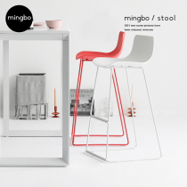 Bar chair Modern minimalist bar stool high stool Household bar chair Nordic bar chair backrest Creative high chair