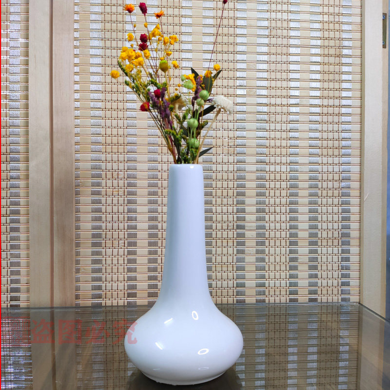 Ins net red vase ceramic hydroponic white true dry flower flower insert mini home hotel table ornaments