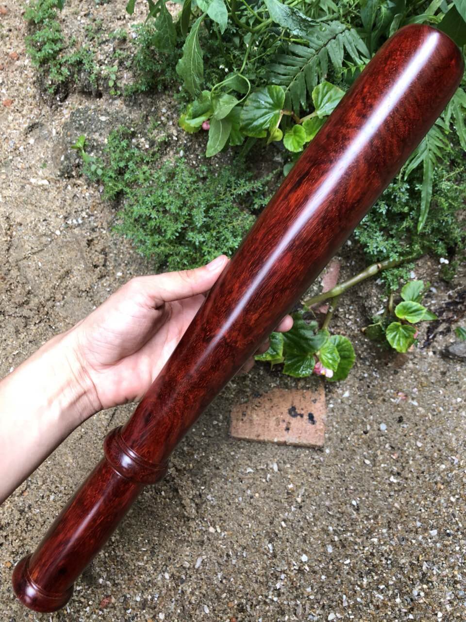 Indian Small Leaf Purple Sandalwood Old Material Baseball Bat self-defence anti-body solid wood red wood Pendulum Pieces Fitness Wooden Sticks Log