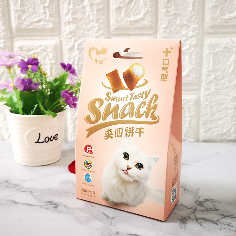 Malt gấu / tim mèo bánh quy mèo ăn nhẹ làm đẹp lông tẩy lông bóng bánh sandwich giòn mol mèo ăn nhẹ 50g21.3 - Đồ ăn nhẹ cho mèo thức ăn mèo royal canin