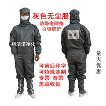 Grey 100 class dust-free grid diagonal pull-out one-piece suit closed one-piece with mask spot Ofie PV