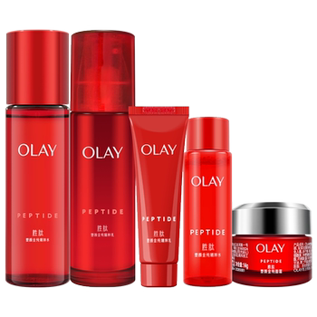 Olay olay sculpting gold pure big red bottle water emulsion 5-piece set peptide moisturizing cream essence water emulsion