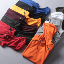 Foreign trade tail single autumn mens solid color clothes tide ins loose leisure Joker hooded pullover sweaters hoodie tide tide