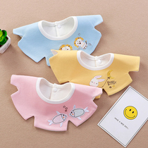 Slip towel baby bib cotton male baby waterproof spring and autumn warm bib newborn saliva scarf anti-spit milk