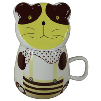 Raccoon animal Cup creative Frog Cup cute personality large with lid mug with ceramic cup water Cup Breakfast Cup
