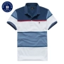 Regatta Club mùa hè mới cho nam ve áo sọc cotton áo thun tay ngắn kinh doanh áo sơ mi POLO áo polo đẹp