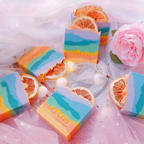 Мыло ручной работы, радужное очищающее молочко, мягкое мыло для лица, подарочная коробка, популярно в интернете