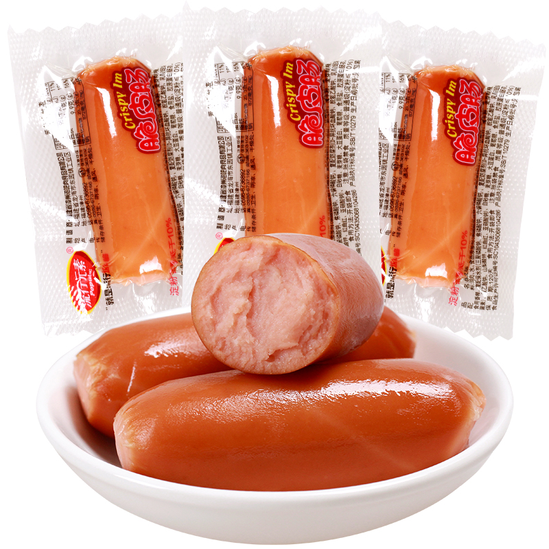 Popular element ready - to - eat crisp - skin smoked small sausage jujube chicken bubble partner is called snack 500g