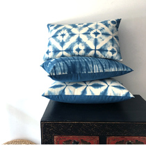 ) ▋ hand tie-dyed cotton function pillow waist pillow pillow 30x 48cm BZ910
