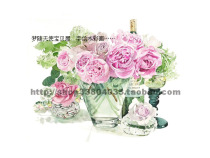 Pure Hand Painted Watercolor Flower Series Painted Painted Gardenia Flower Powder Rose Original