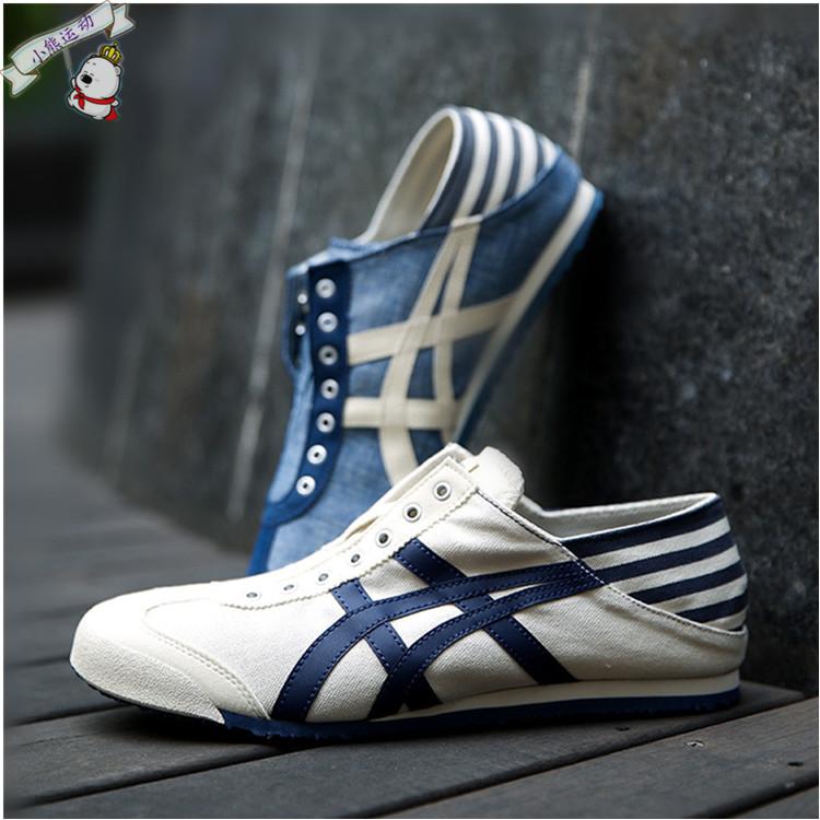 Onitsuka Ghostly Tiger Giày lười Giày vải một mảnh Giày thông thường MEXICO 66 TH1B2N-0143 giày nữ bitis
