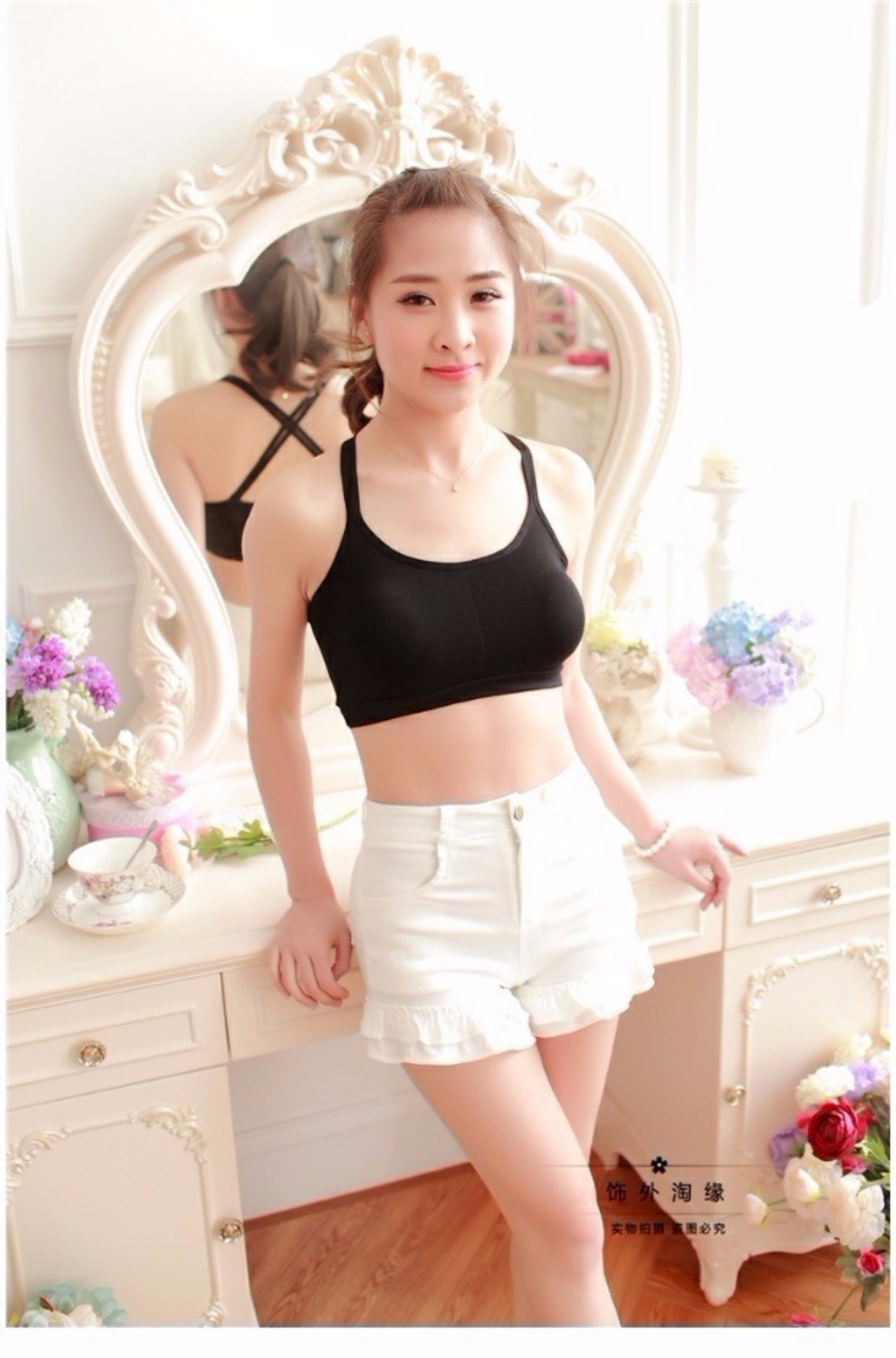 Sexy lưng chéo ống hàng đầu quấn ngực đa năng chống ánh sáng cotton đáy quần làm đẹp trở lại đồ lót với miếng đệm ngực áo độn ngực