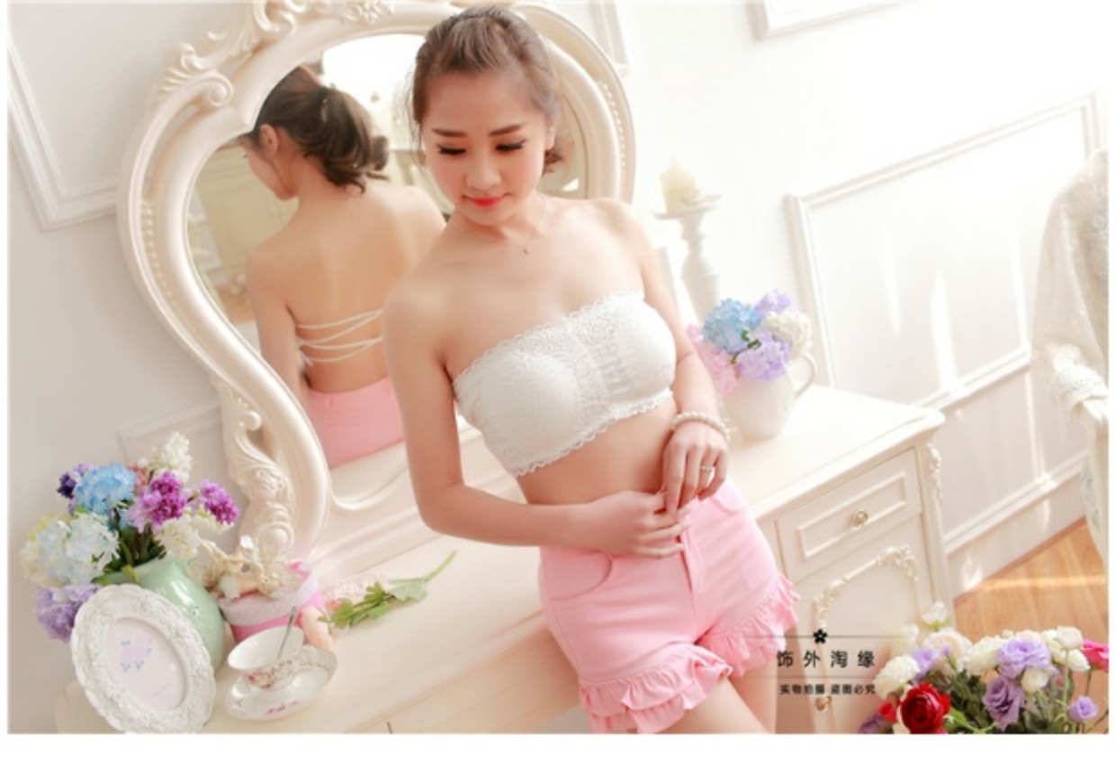 Với miếng đệm ngực, ren chống chói hoang dã quấn ngực, đeo chéo nữ, lưng đẹp, vest openwork, đồ lót, áo ngực, áo ngực áo lót không gọng