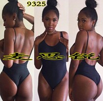 Black Sexy Bodysuit Backless Dance Bodysuit Ballet Gymnastics Training Suit Stage Performance Tights