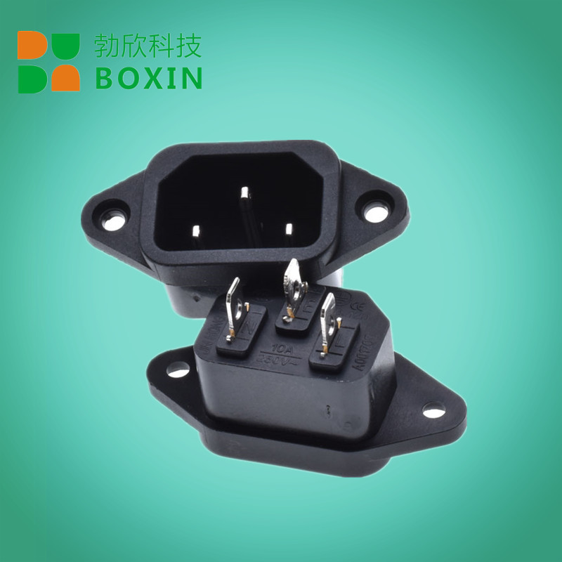 AC three-footed character power socket terminal electric car electric car plug socket SS-120B CCC certified