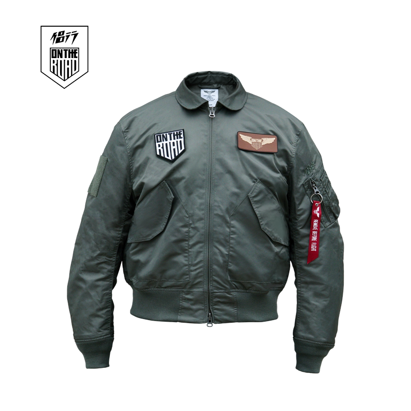 Couple Travel Zhang Xinyu and Liang Hong Same Style Spring and Autumn Cwu36P Limited Edition Commemorative Nylon Classic Flight Jacket