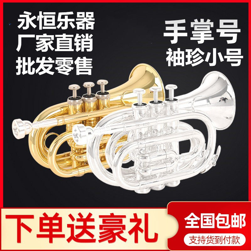 Yongheng (永恒) ポケットトランペット、B♭トランペット、プロ用演奏楽器