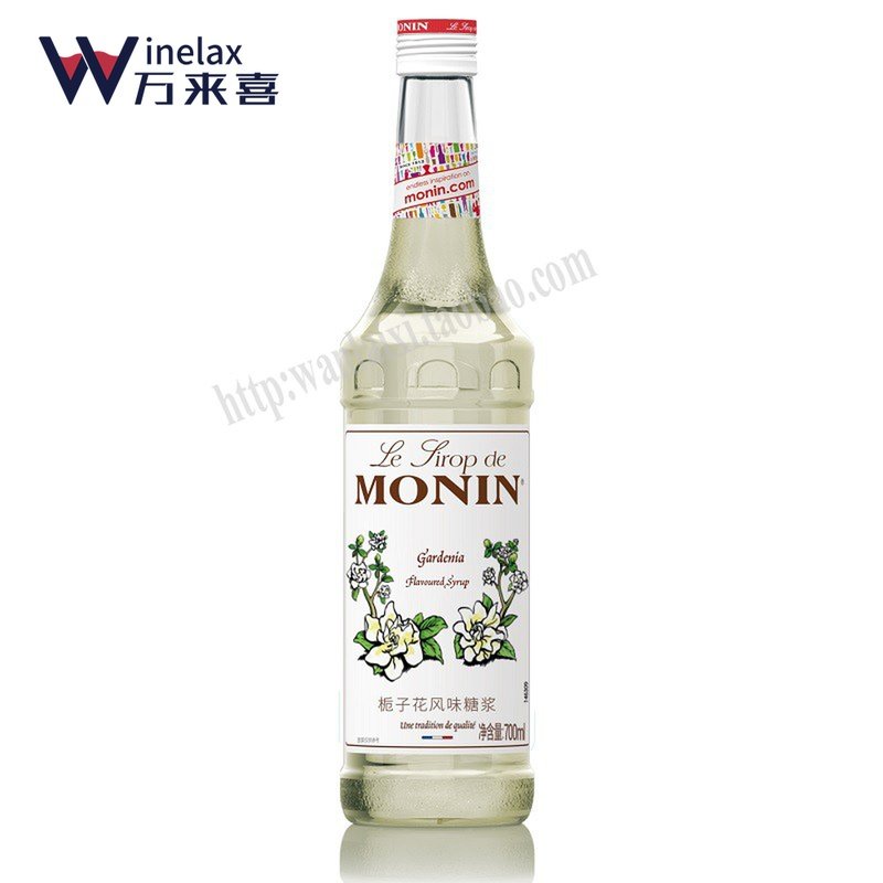 Morin MONIN GARDENIA FLOWER FLAVORED SYRUP GLASS BOTTLED 700ml COFFEE COCKTAIL JUICE
