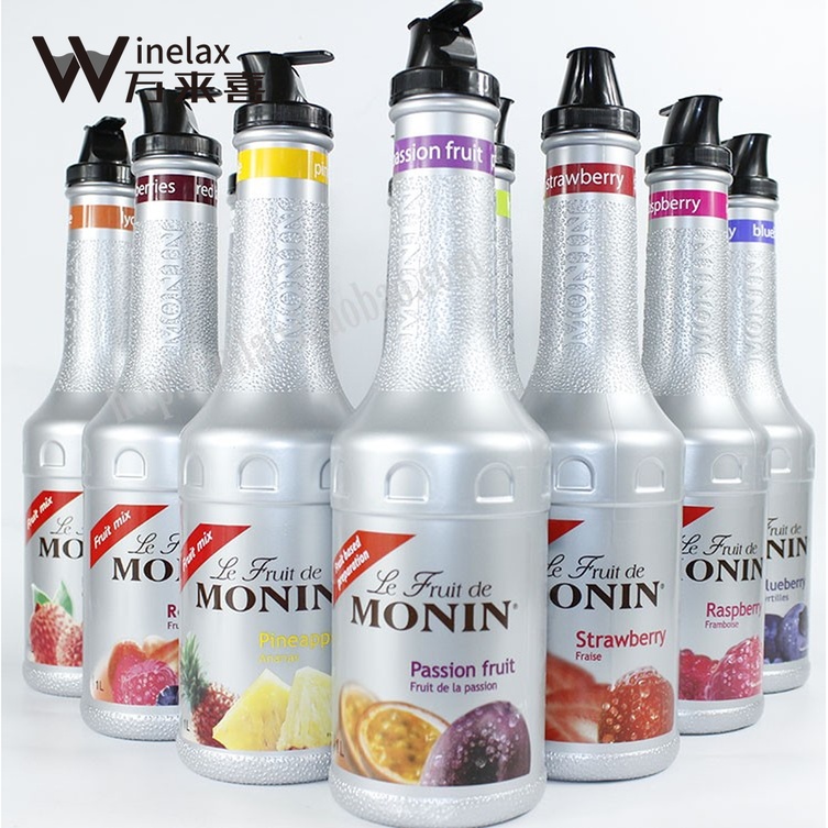 Morin fruit puree berry berry water honey peach mango blueberry green apple composite berry morin jam 1L