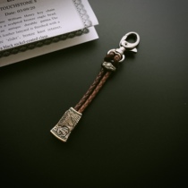 Spot recommended William Henry Eagle key chain handmade leather rope copper carved eagle pendant