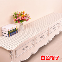 Nordic PVC leave-in waterproof and oilproof rectangular TV cabinet tablecloth Coffee table pad Shoe cabinet Bedside table cover custom