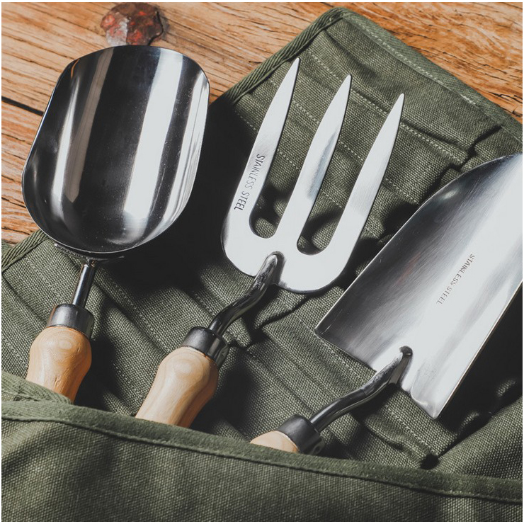 Horticultural Seed Flower Tool Suit Big Number Home Three Sets Portfolio Raised Flowers Planting Earthen Potted Shovel Stainless Steel